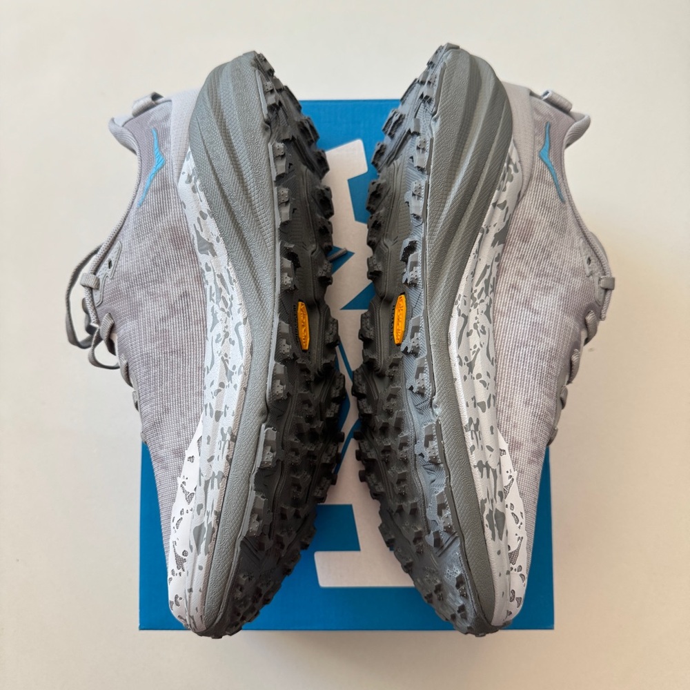 HOKA One One Womens Speedgoat 6 1147811 SYST Running Shoes Sneakers Grey Sz 10 - Picture 3 of 8